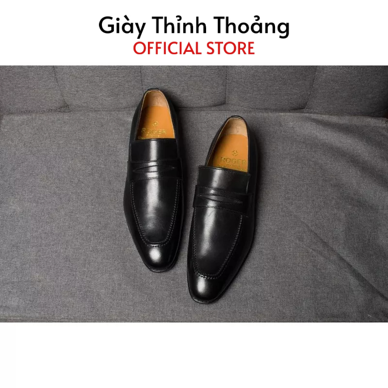 Giày Lười Nam Kiểu Dáng Loafer Thời Trang Công Sở Lịch Lãm Chất Liệu Da Bê Nhập Khẩu (7965)