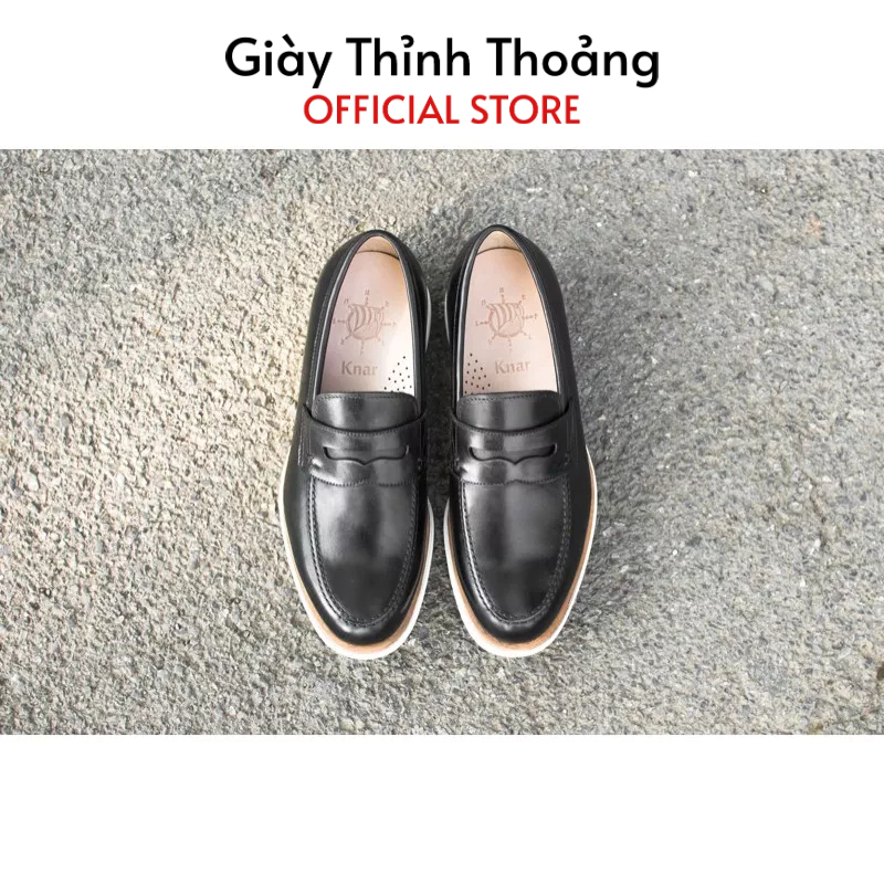 Giày Lười Nam Kiểu Dáng Loafer Thời Trang Chất Liệu Da Bê Nhập Khẩu Cao Cấp ( AMME )