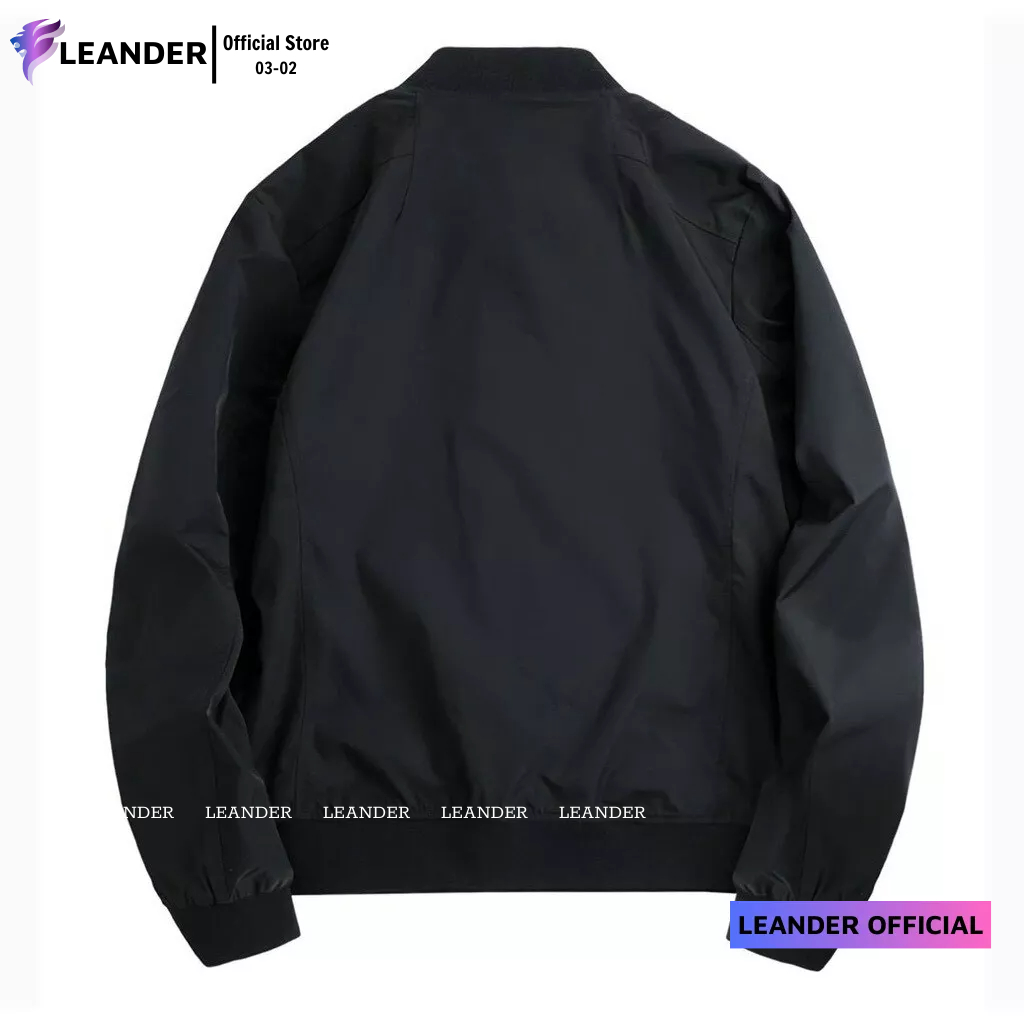 Áo khoác dù bomber nam form rộng 2 lớp chât liệu mero dày dặn, sản phẩm như video LEANDER OFFICIAL