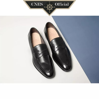 Giày Lười Nam Kiểu Dáng Loafer Khâu Thủ Công Chất Liệu Da Bê Nhập Khẩu Cao Cấp Thương Hiệu CNES (CNES 142)