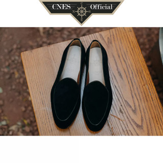 Giày tây nam kiểu dáng loafer da lộn chất liệu da bê nhập khẩu cao cấp thương hiệu cnes
