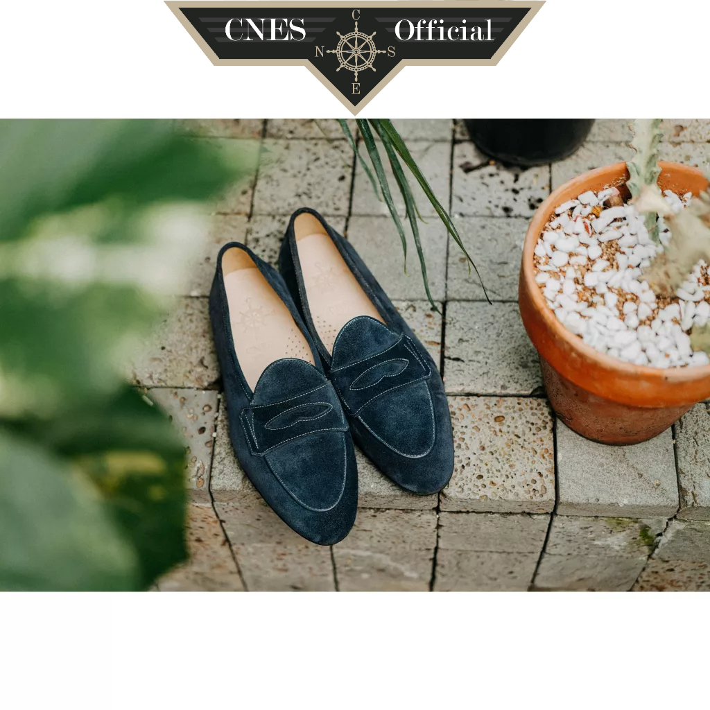Giày Tây Nam Loafer Khâu Thủ Công Chât Liệu Da Bê Nhập Khẩu Cao Cấp Thương Hiệu CNES (CNS 196)