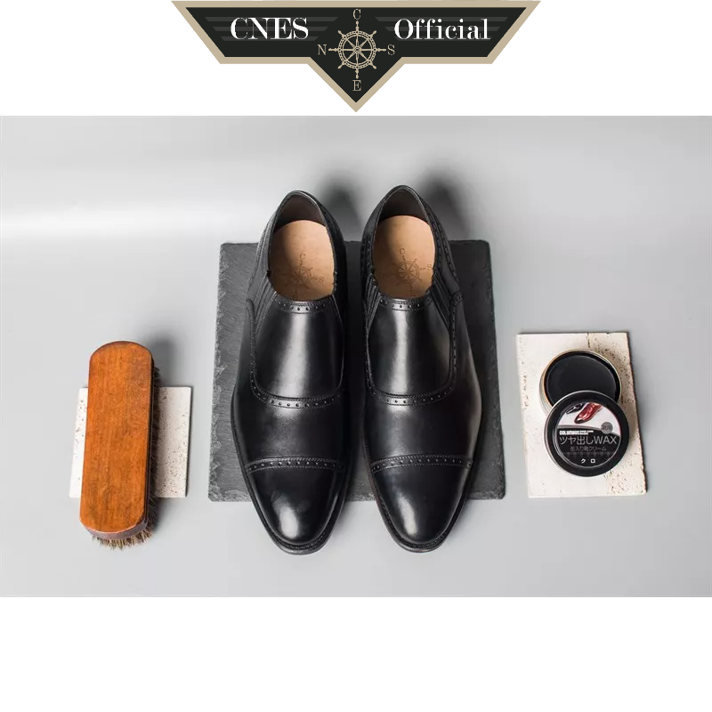 Giày Da Loafer Nam Chất Liệu Da Bê Sang Trọng Lịch Sự Cao Cấp Thương Hiệu CNES (U 1106 S4.5)