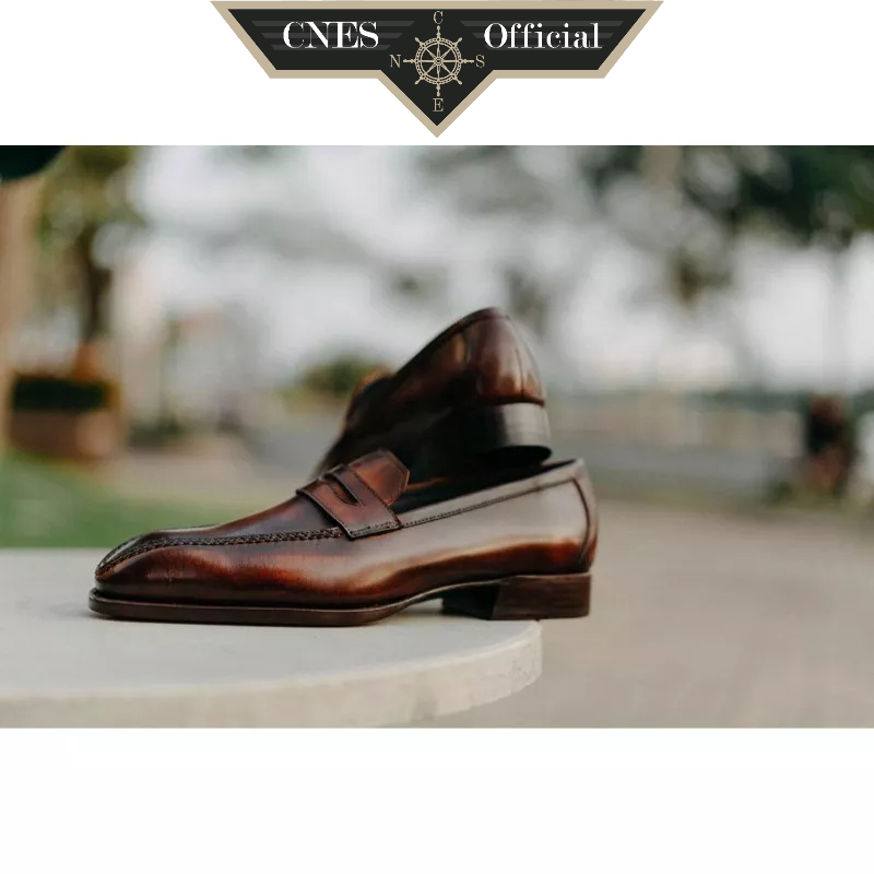 Giày Lười Nam Loafer Chất Liệu Da Bê Thời Trang Công Sở Cao Cấp Thương Hiệu CNES (CNS 139)