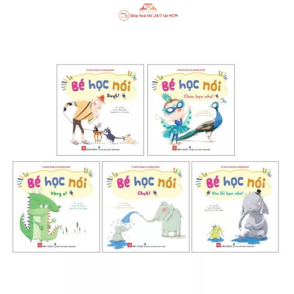 Sách - Combo (5 tập): Bé học nói 1 - Bé ngoan ngoãn, lễ phép, hiểu chuyện