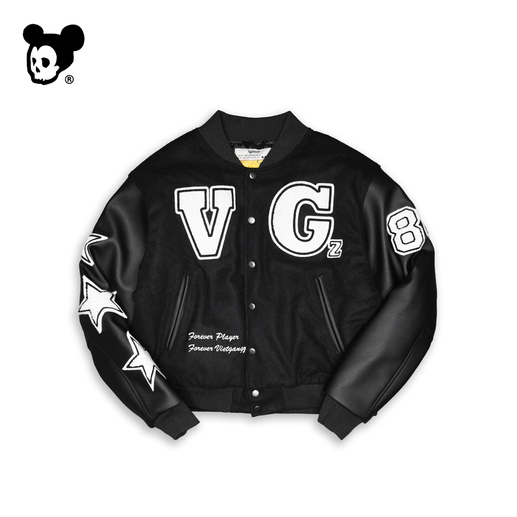 Áo Khoác Da Varsity VIETGANGZ MC " NHẬP KHẨU"