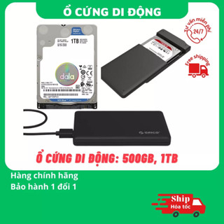 Ổ cứng di động SSD HDD 256 500GB 1TB 2TB rời gắn ngoài