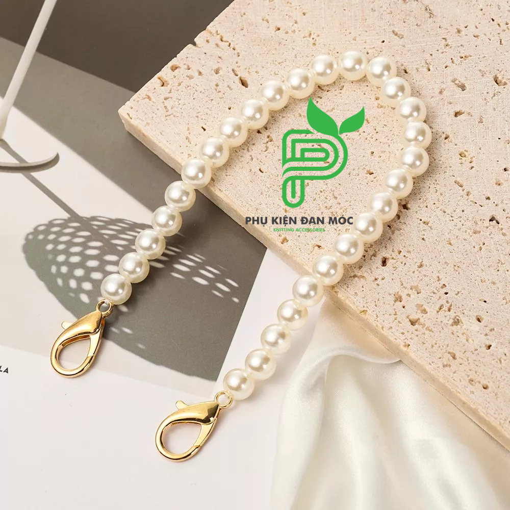Dây Quai Ngọc Trai Gắn Túi Xách Thời Trang Handmade