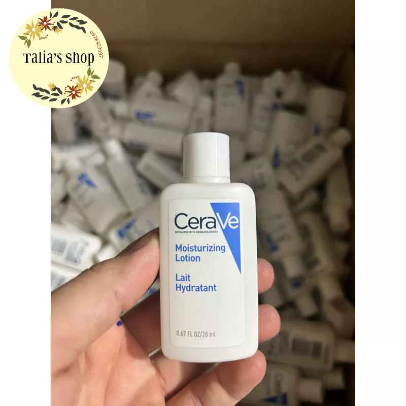 20ml - KEM DƯỠNG ẨM Cerave Moisturizing Lotion dành cho DA THƯỜNG DA KHÔ