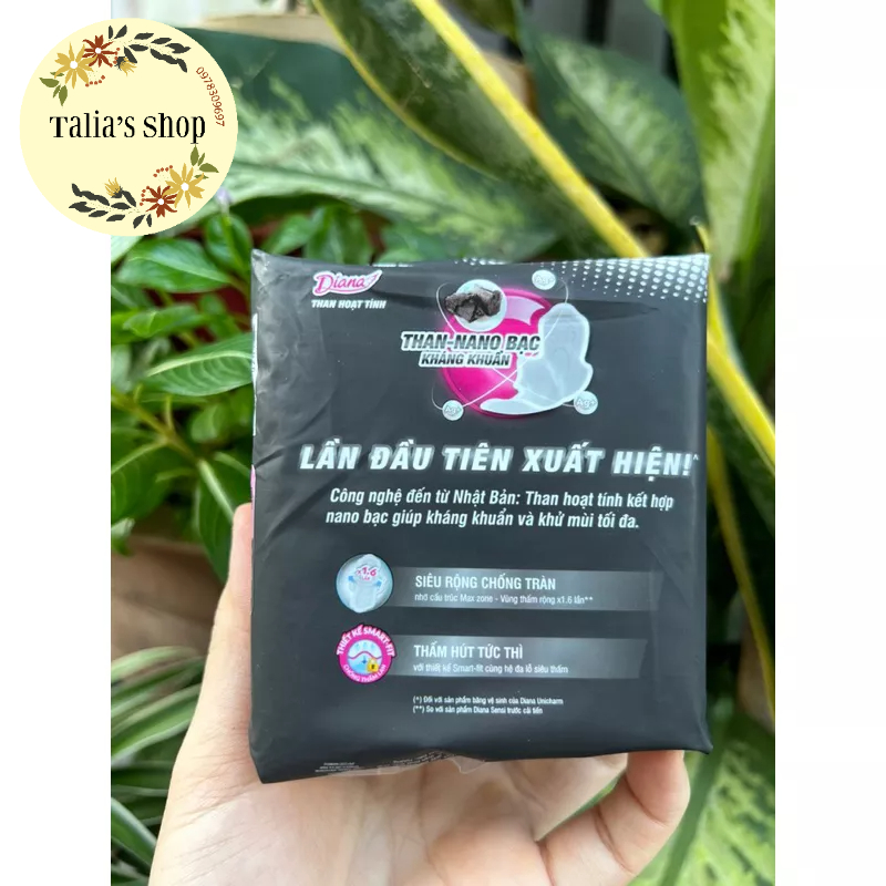 Băng vệ sinh Diana siêu mỏng siêu thấm -gói 8 miếng