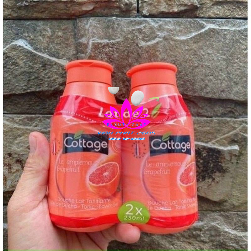 Set sữa Tắm 2 chai Cottage (250ml*2)