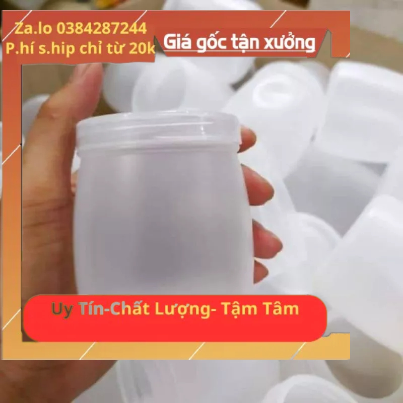 Hũ sữa chua các loại 120ml 100ml 160ml chất nhựa đẹp