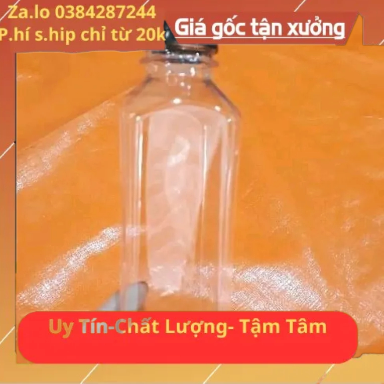 combo50 nhựa vuông 330ml  đựng  trà  sữa  chai nhựađẹp sản phẩmđã được Tezt kiểm định chất lượng | BigBuy360 - bigbuy360.vn