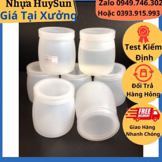 [ Giá sỉ ] Hũ Sữa Chua Nhựa Dày loại 100ml - 120ml - 160ml. Hũ kèm nắp