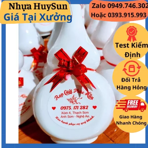 Chai Nhựa Hồ Lô 500ml Đựng Rượu Kèm Nắp Kèm Tem. Có Test Kiểm Định Chất Lượng | BigBuy360 - bigbuy360.vn