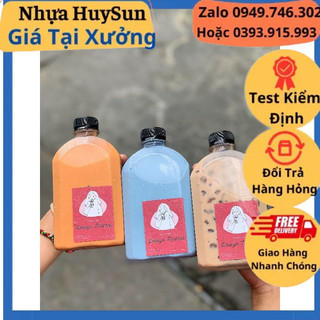 Combo 50 Chai Nhựa Dẹp Vai Bầu 250ml Dày Dặn. Chai Dẹp Tròn. NHỰA HUYSUN