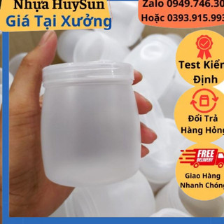 [ Giá sỉ ] Hũ Sữa Chua Nhựa Dày loại 160ml. Hũ kèm nắp