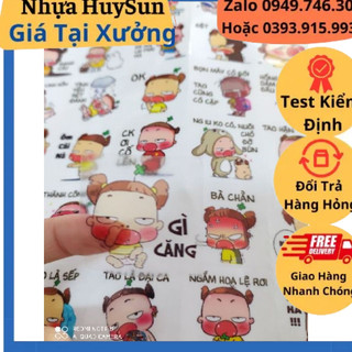 combo 100 hình dán chai nhựa - thủy tinh có keo sẵn