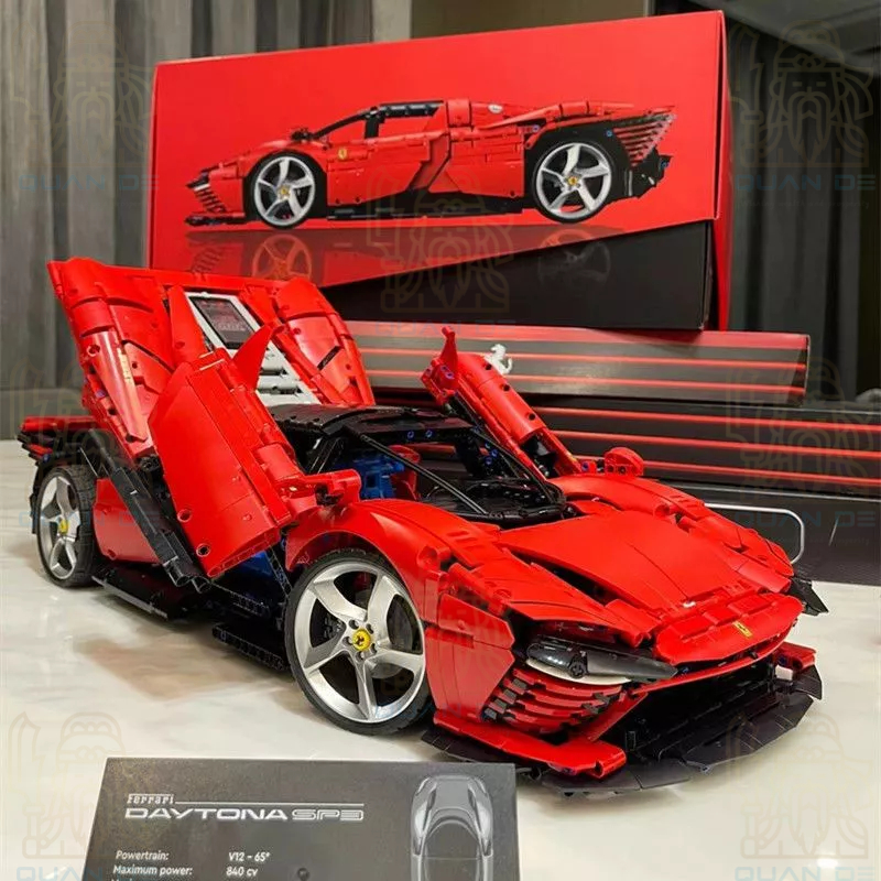 Mô hình lắp ráp siêu xe technic Ferrari Daytona SP3 42143 tỉ lệ 1:8 3778 PCS