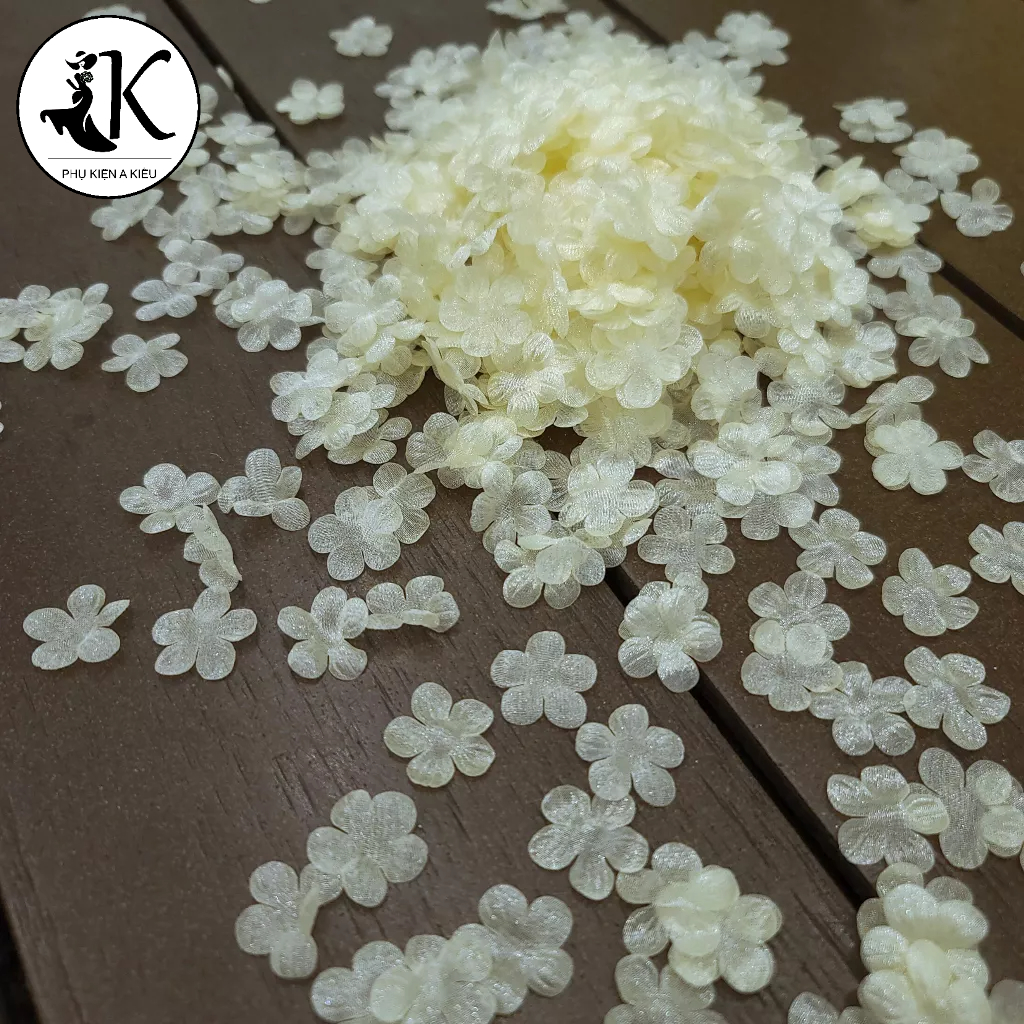 Hoa Voan Ánh Kim Gắn Áo, Váy, Túi Xách, Làm Hanmade (gói 100 bông)