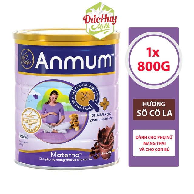 Sữa bột dành cho mẹ bầu Anmum Materna Hương Vanilla/Chocolate Lon 400g_800g