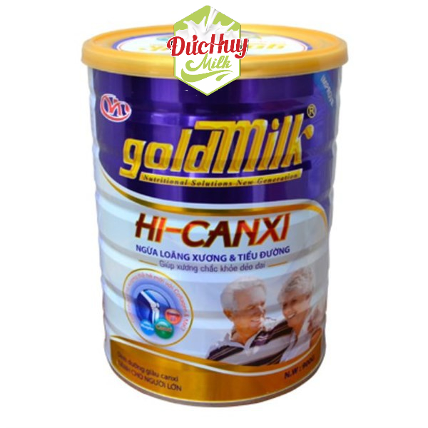 Sữa bột Goldmilk Hi-Canxi 900g(Ngừa tiểu đường và loãng xương)