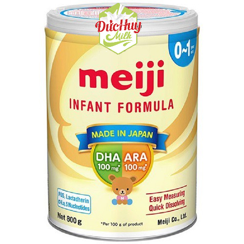 [CHÍNH HÃNG] Sữa bột Meiji INFANT FORMULA 0-1 Lon 800g _Duchuymilk