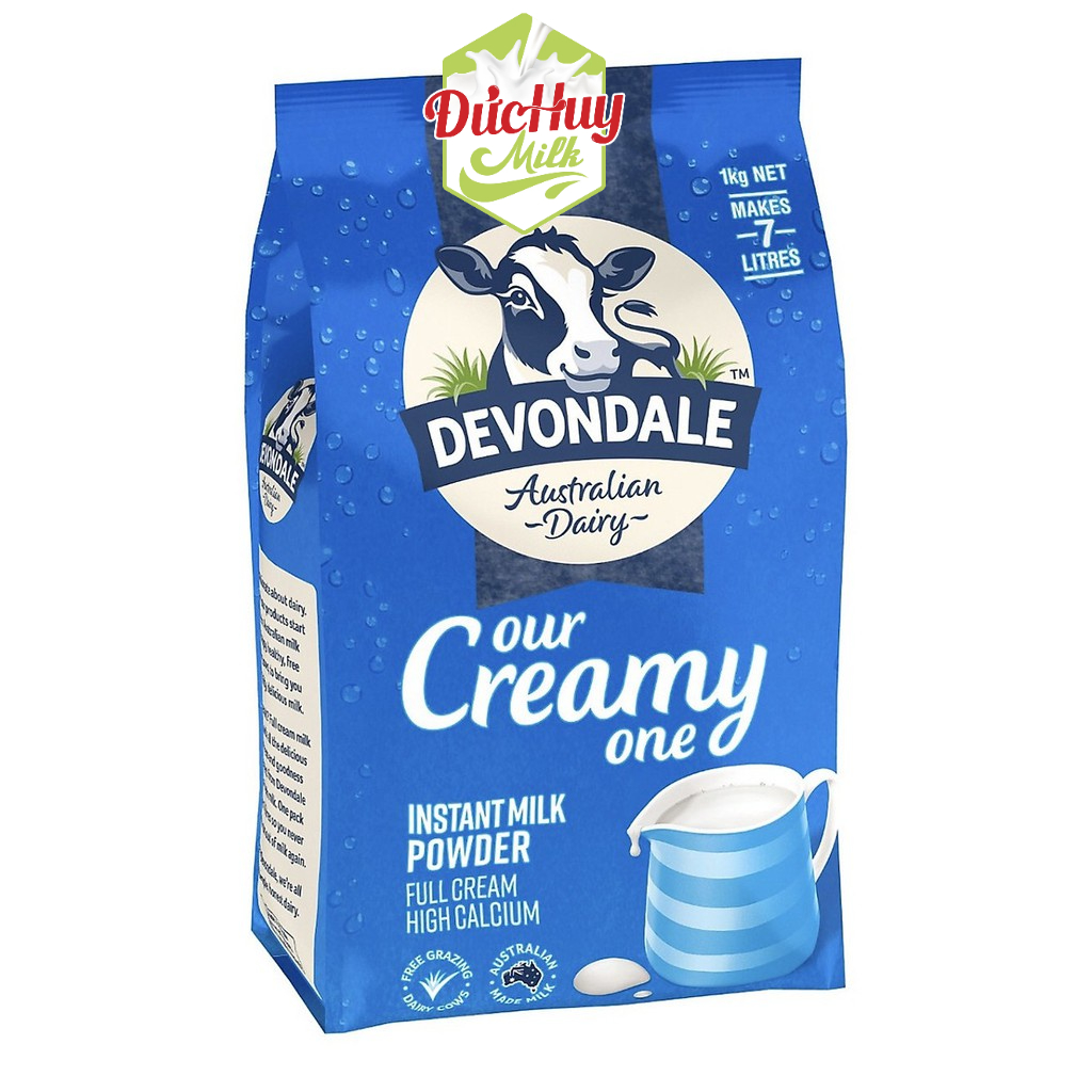 [CHÍNH HÃNG] Sữa Bột Nguyên Kem DEVONDALE 1kg - Nhập Khẩu Úc [Date 23/11/2023]