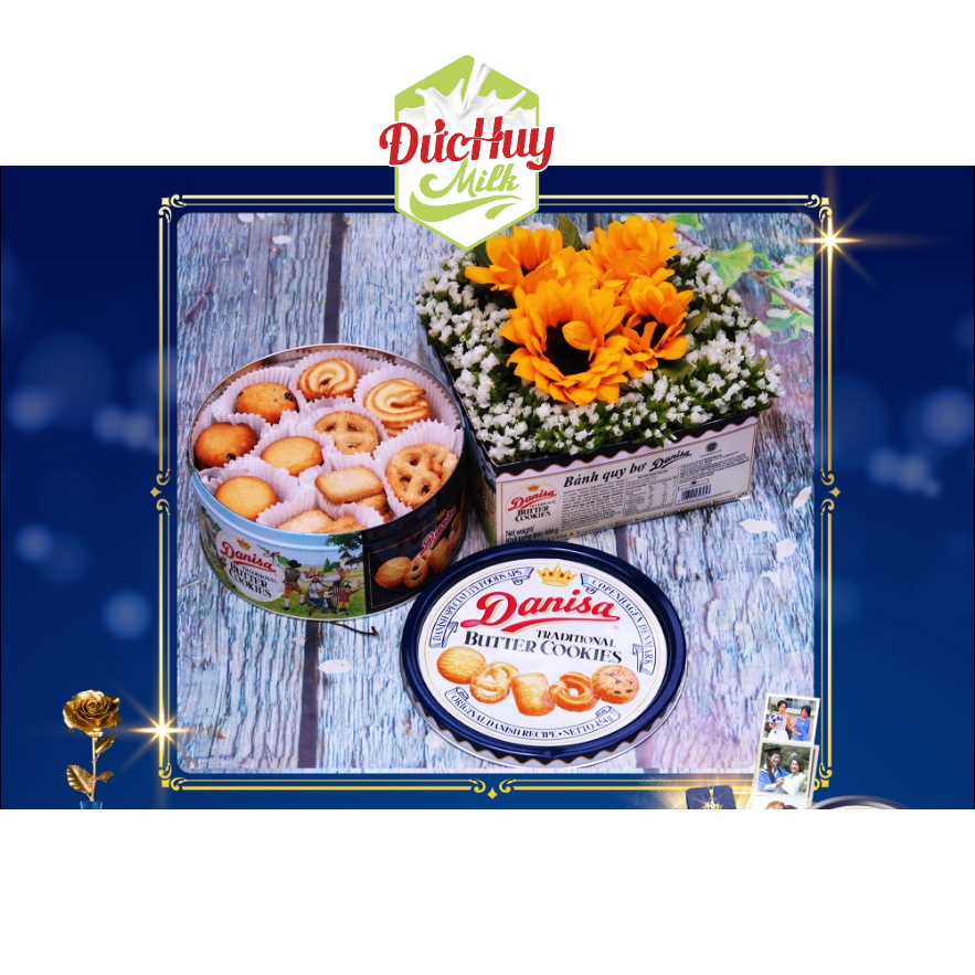 Bánh quy bơ Danisa Đan Mạch hộp thiếc 5 size