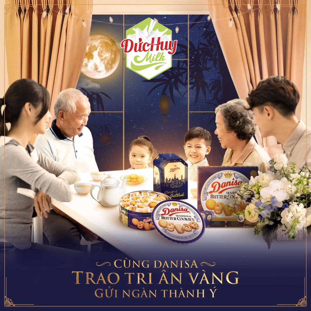 Bánh quy bơ Danisa Đan Mạch hộp thiếc 5 size