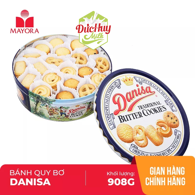 Bánh quy bơ Danisa Đan Mạch hộp thiếc 5 size