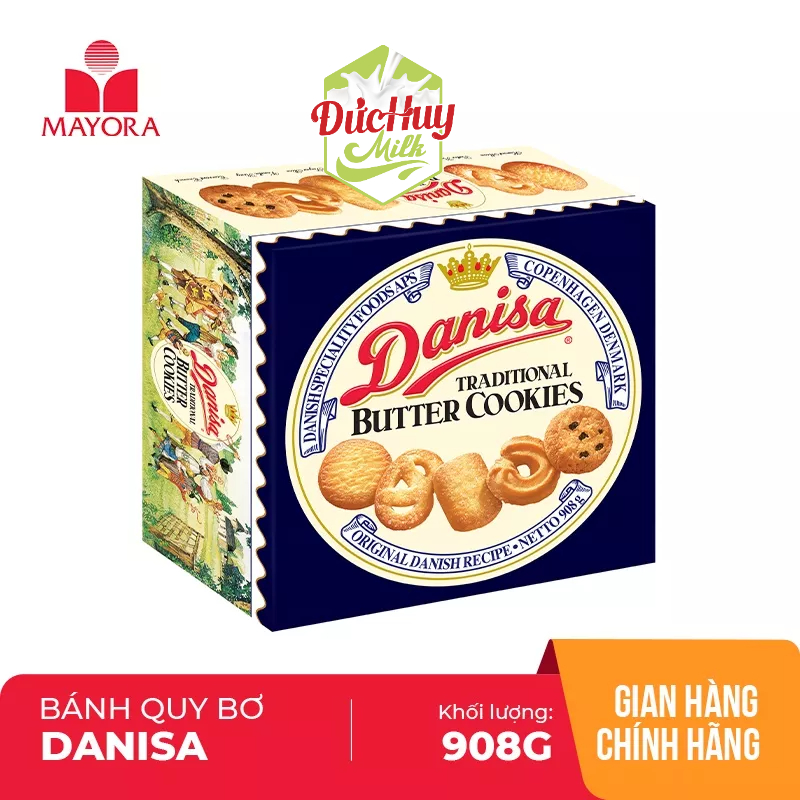 Bánh quy bơ Danisa Đan Mạch hộp thiếc 5 size