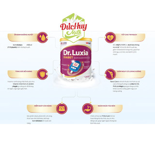 Sữa bột Dr Luxia Diabet 850g (Dinh dưỡng cho người tiểu đường)
