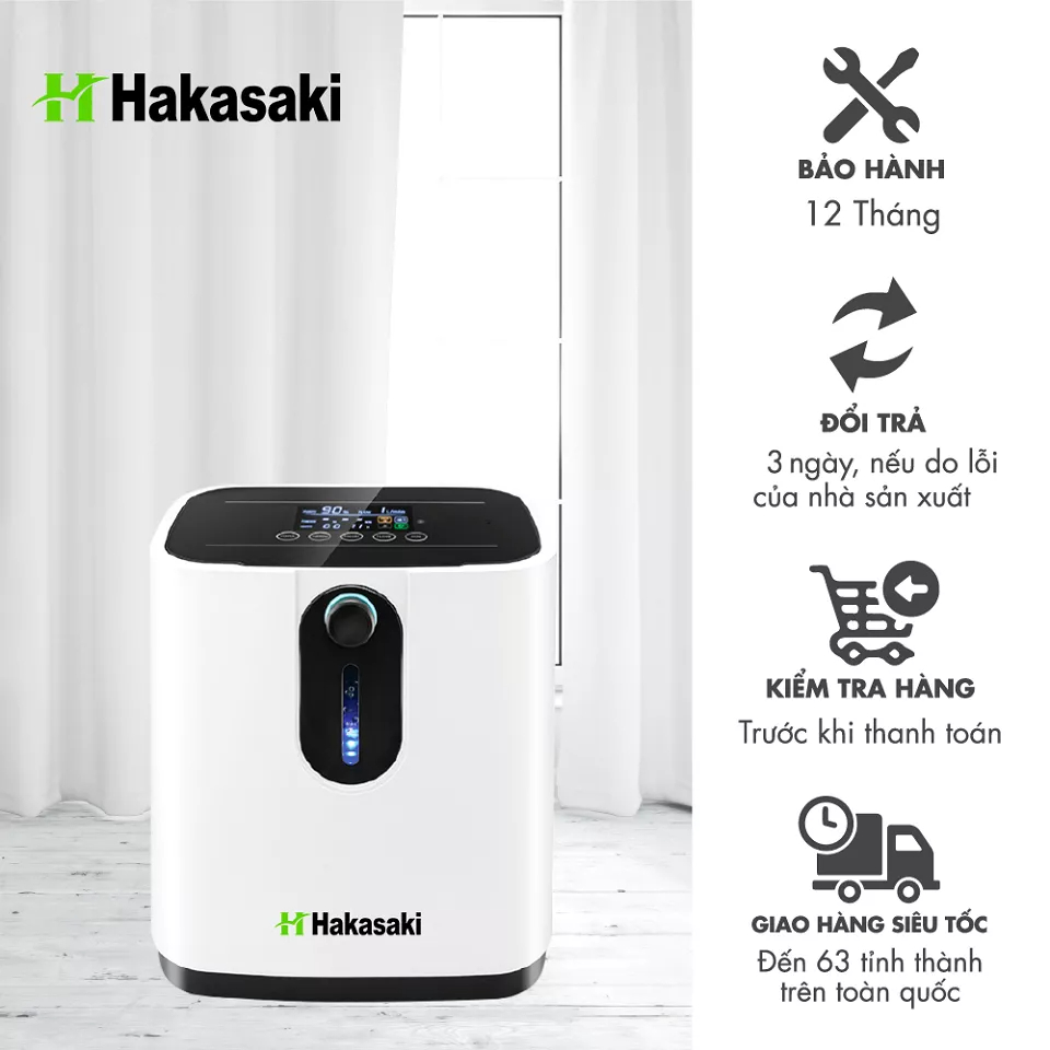 Máy tạo oxy y tế chính hãng - công nghệ nhật bản Hakasaki
