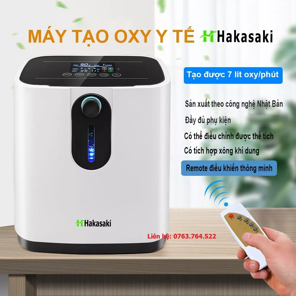 Máy tạo oxy y tế chính hãng - công nghệ nhật bản Hakasaki