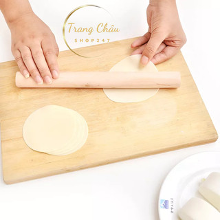 Dụng cụ làm bánh - Thanh gỗ cán bột - Cây cán bột, lăn bột 27x2,4cm