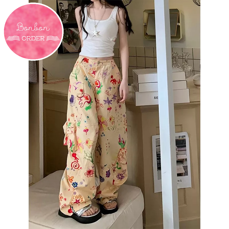 QUẦN ULZZANG ỐNG RỘNG PHỐI ĐA SẮC