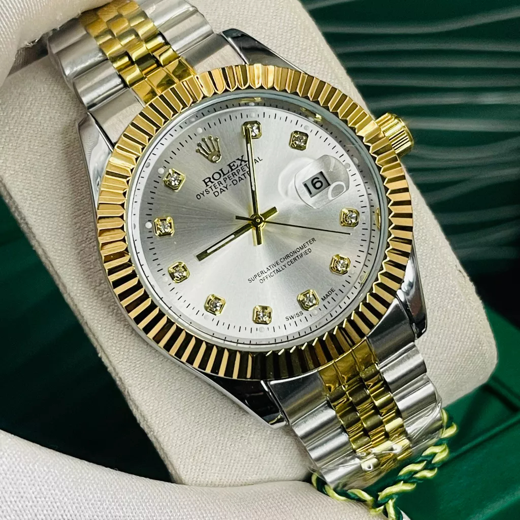 Đồng Hồ Rolex Nam QUARTZ Đính Đá Bảo Hành 12 Tháng, Freeship