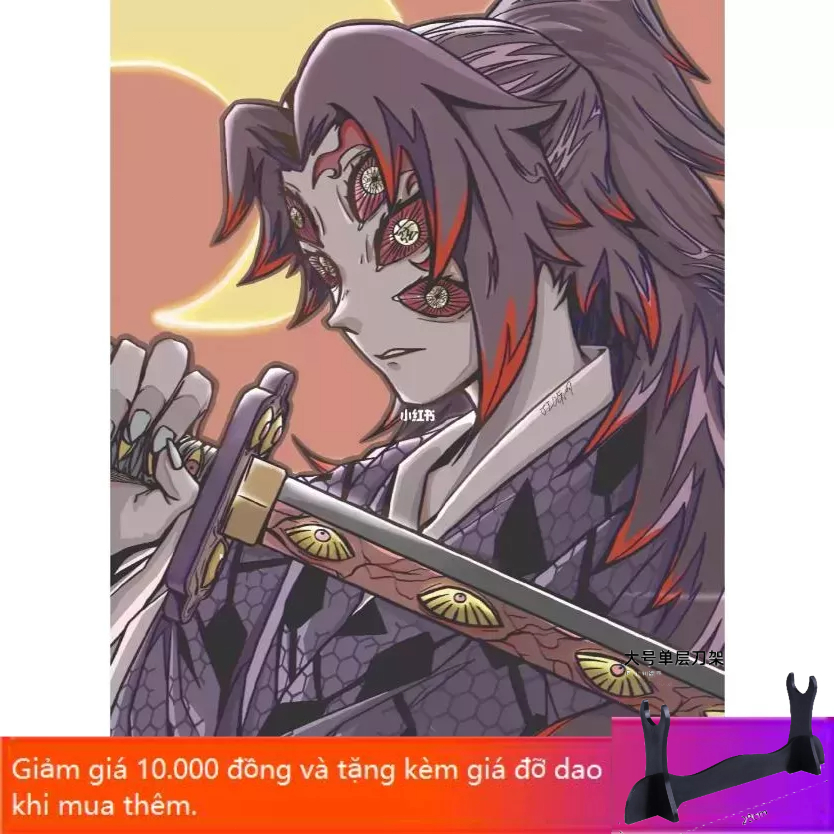 Đạo cụ Cosplay Demon Slayer nhân vật mô hình Kokushibou katana zenitsu kitetsu kimetsu no yaiba gift Kids Tsugikuni Michikatsu ok