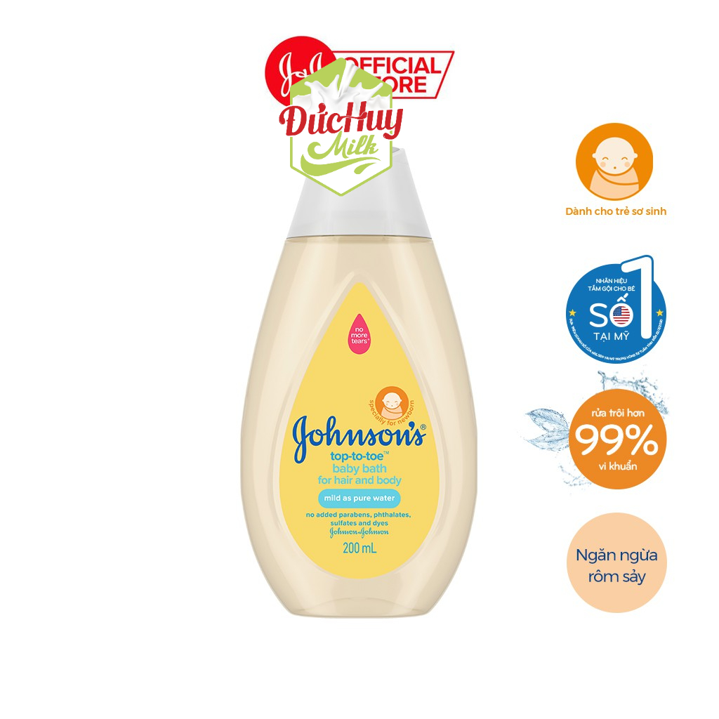 Sữa tắm gội toàn thân Johnson's TOP TO TOE 100ml/200ml/500ml