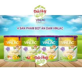 Bột ăn dặm Vinlac Lon 300g đủ các vị