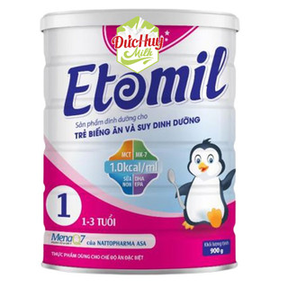 Sữa bột Etomil 1 - 900g dành cho trẻ biếng ăn và suy dinh dưỡng