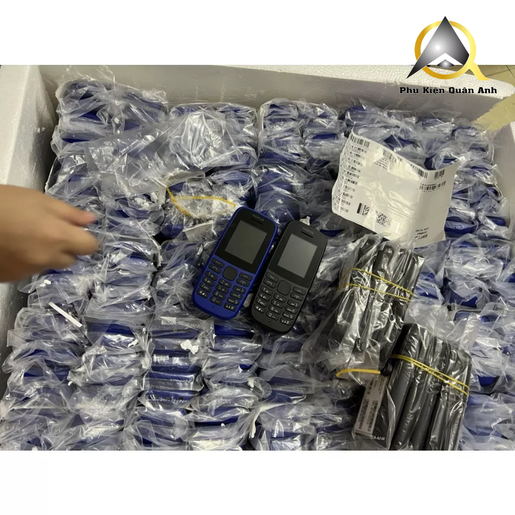 Điện Thoại Nghe Gọi Nokia 105  2 Sim - Hàng Mới Chính Hãng Fulbox -  Tặng kèm pin + sạc