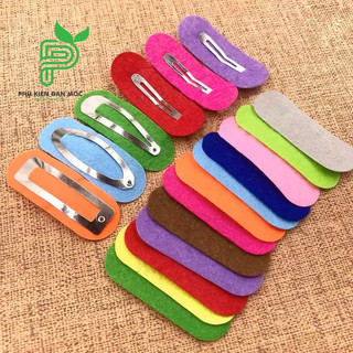Phôi vải nỉ dùng lót kẹp tóc handmade