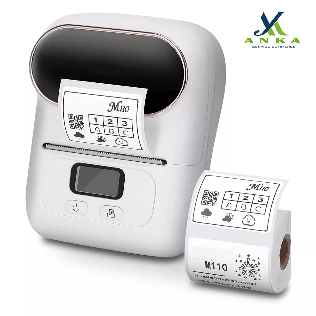 Máy In Nhãn Di Động M110, Bluetooth, In Qua App