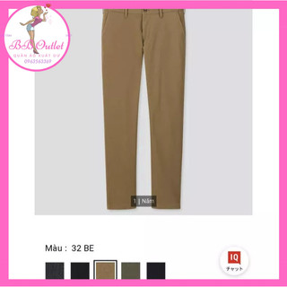 Quần ka ki dù Uniql0 nam vải giữ nhiệt mặc mùa thu đông - slimfit