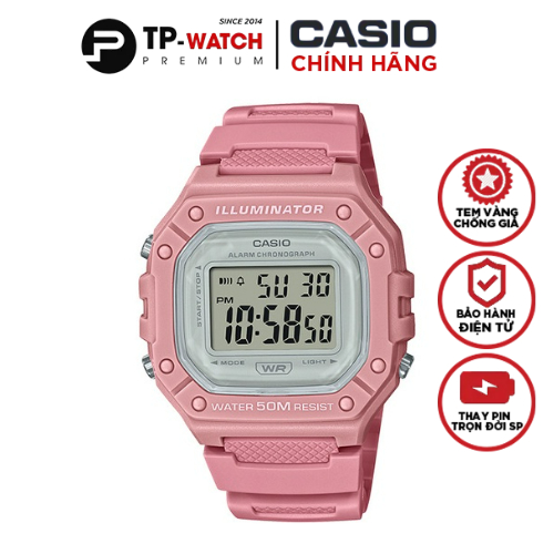 Đồng Hồ Unisex Dây Nhựa Casio Standard W-218HC-4A Chính Hãng W-218HC-4AVDF