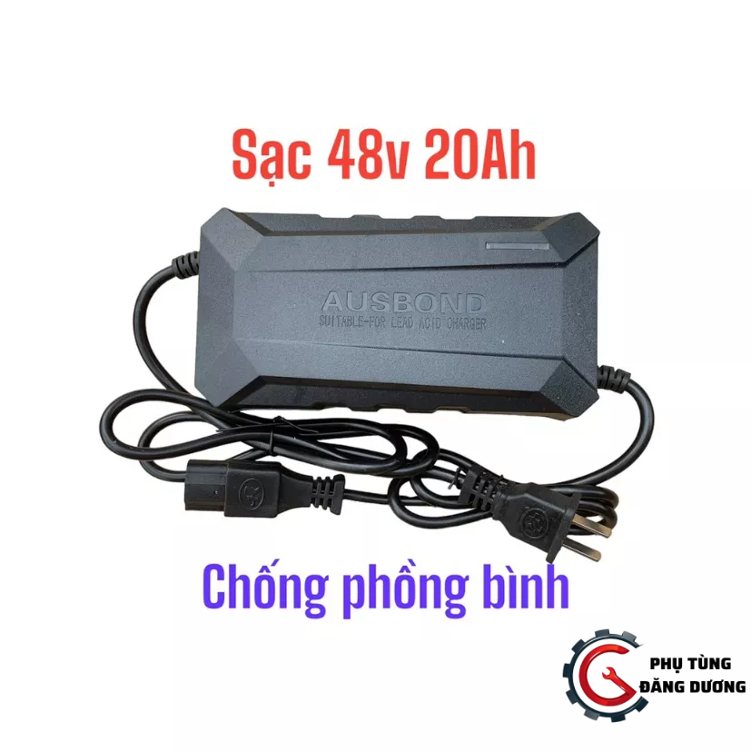 Sạc bình xe điện 48V_12-14AH, 48v _20AH;Chống Phồng Bình, Sạc tự ngắt khi đầy