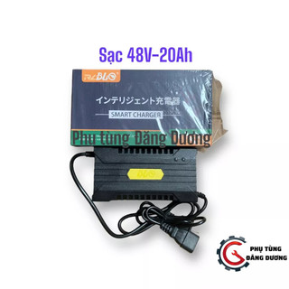 Sạc xe đạp điện 48v12ah blq chống phồng bình, sạc tự ngắt khi đầy (xe ninja, 133s, pega, zomer, vespa... xe 4 bình ắc