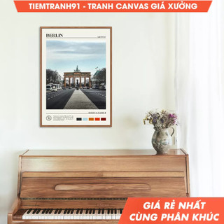 Tranh treo tường, Oil Paint, Berlin Wall Art, Berlin Poster, Berlin Photo, Berlin Wall Decor, Germany Poster.